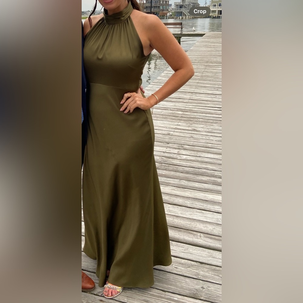BHLDN high neck bridesmaids dress